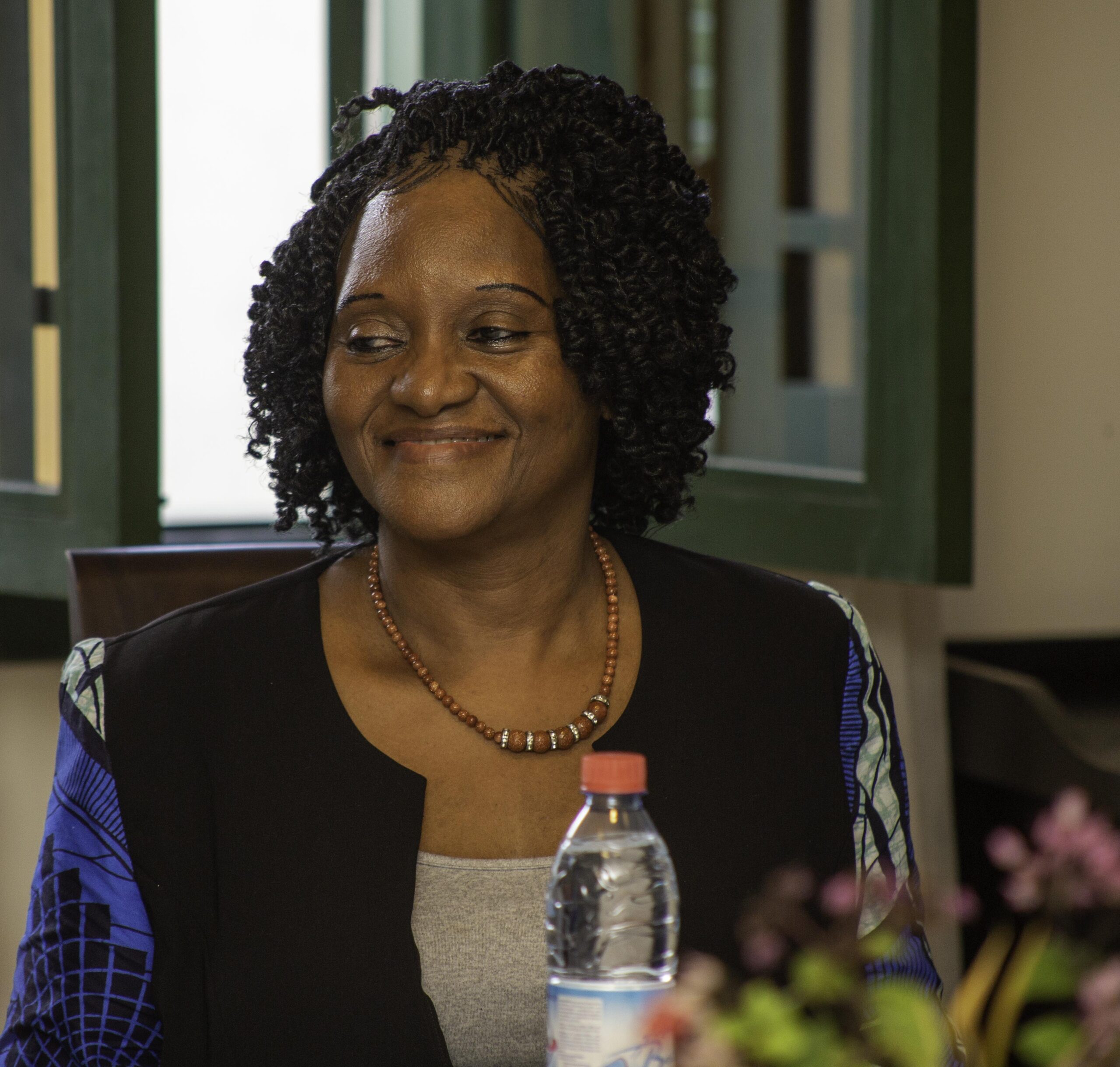 Christiane Chabi Kao en échange avec de jeunes femmes dans un cadre de mentorat